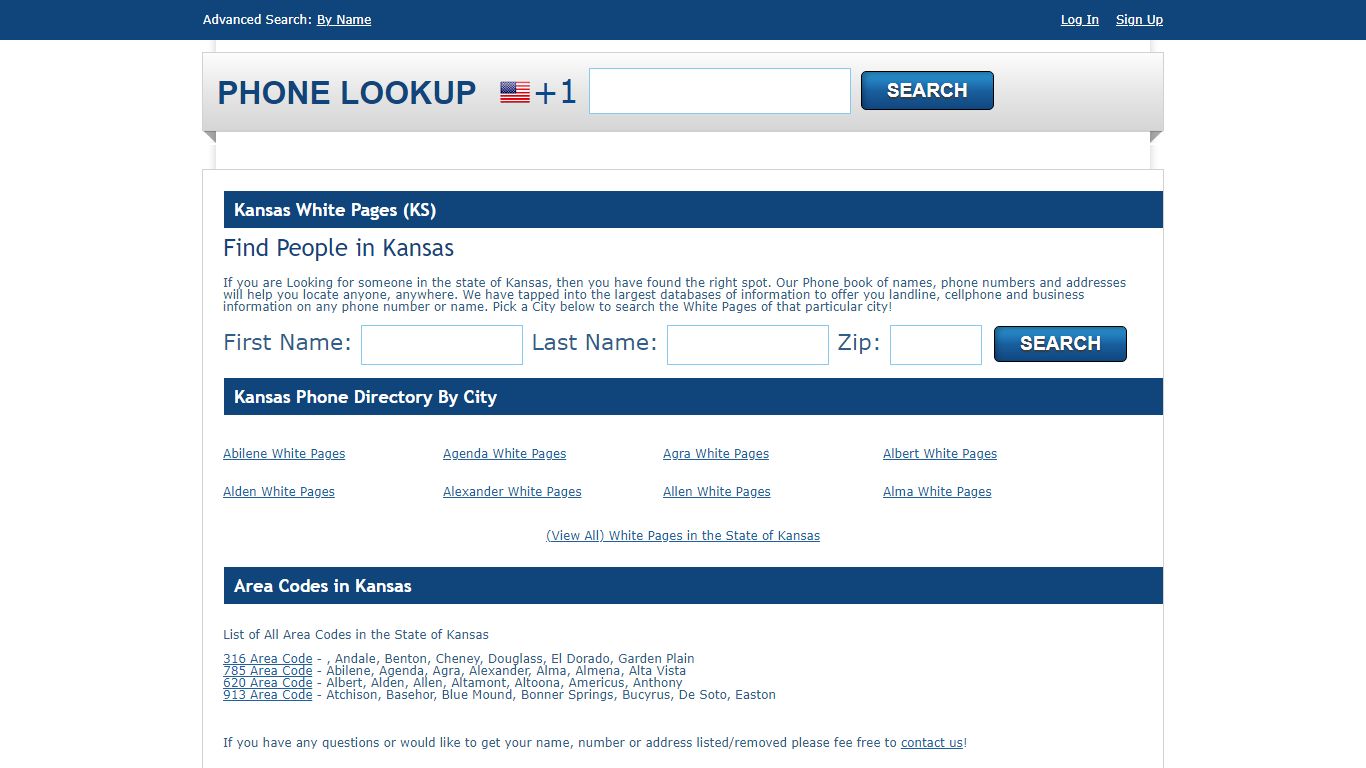 Kansas White Pages - KS Phone Directory Lookup